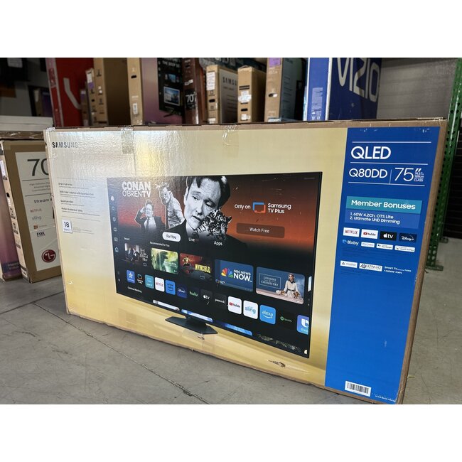 Samsung 75" Samsung 4K QLED HDR Smart QN75Q80DDFXZA