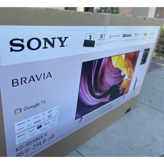 sony 85" Sony 4K LED HDR Smart KD-85X80CK/KD-85X80K