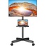 FULLY ASSEMBLED Mobile TV for 19-32 Inch LCD LED Flat/Curved Panel Screen TVs, Tilt TV Cart Holds up to 44Lbs Portable Stand Rolling Floor Max VESA 100x100 - 200x200mm