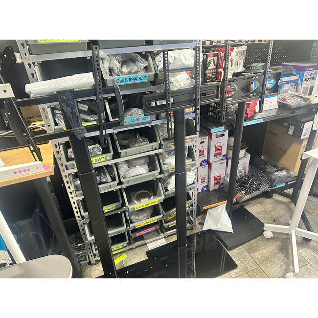 FULLY ASSEMBLED Floor TV Stand for 32-70 Inch LCD LED Flat/Curved Panel Screen TVs, Holds up to 88LBs Max VESA 600x400mm