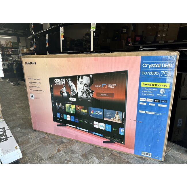 Samsung 75" Samsung 4K LED HDR Smart UN75DU7200DXZA
