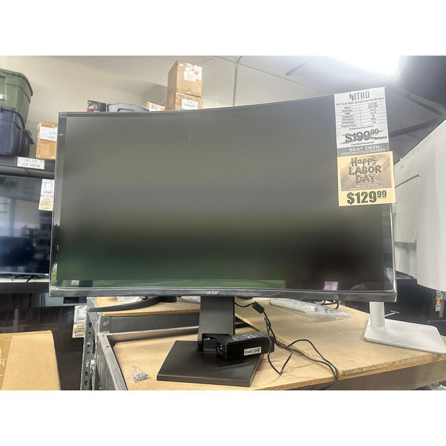 ACER 31.5" Acer Nitro FHD 1920x1080 Curved Gaming Monitor ED320QR