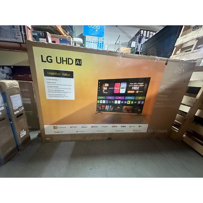 LG 86" LG 4K LED HDR Smart 86UA7700AUA