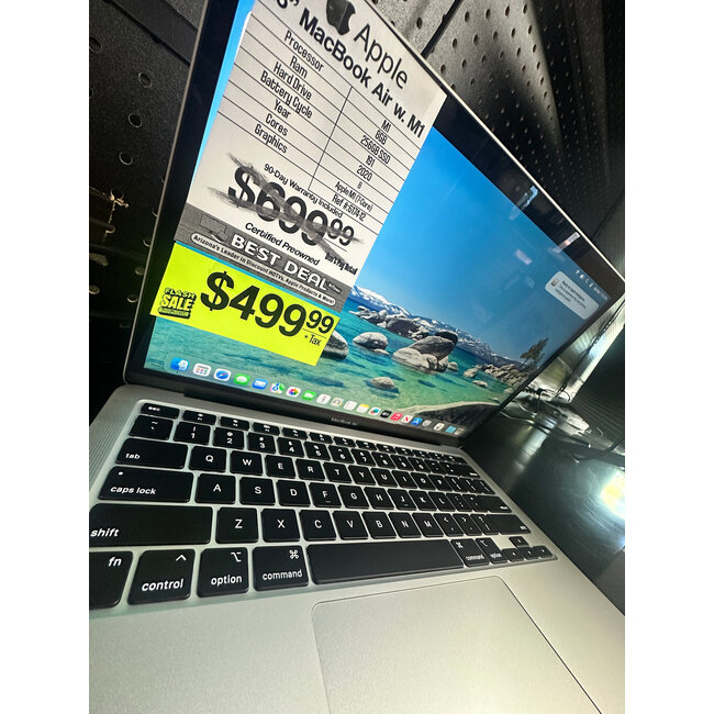 Apple 13" MacBook Air Retina 3.2 M1 8GB Ram 256GB SSD 2020