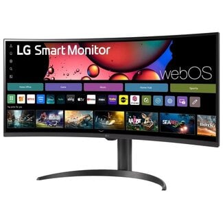 LG 34" LG Ultrawide Curve WQHD Monitor w. Smart Features 34SR65QC