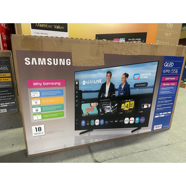 Samsung 55" Samsung 4K QLED HDR Smart QN55Q7FDAFXZA