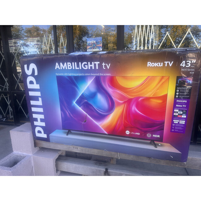 43" Philips 4K LED HDR Smart 43PUL7875/F7