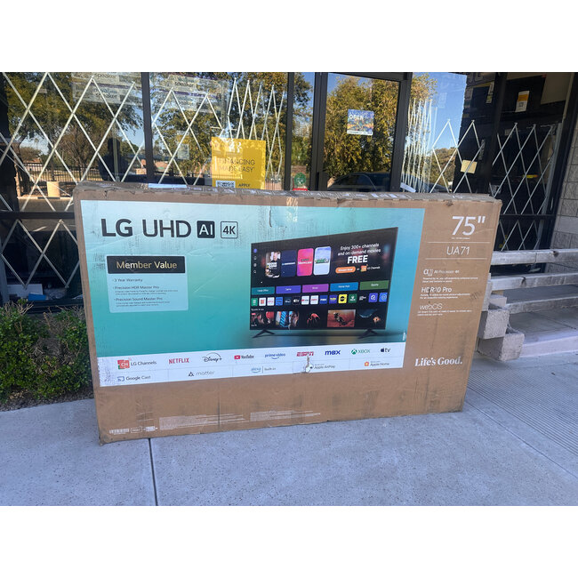 LG 75" LG 4K LED HDR Smart 75UA7700AUA/75UA7100