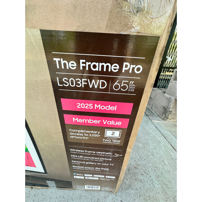 Samsung 65" Samsung 4K Neo QLED "The Frame Pro" HDR Smart QN65LS03FWDXZA