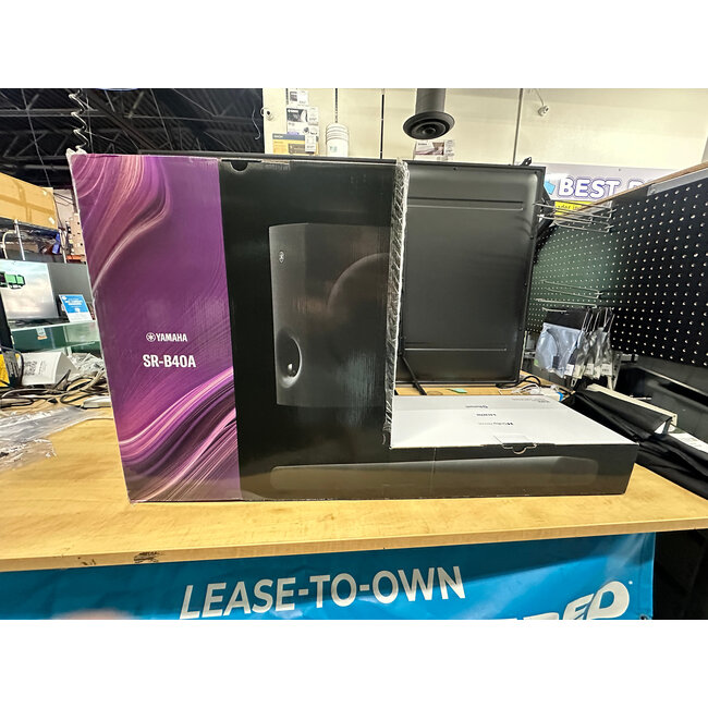 Yamaha BRAND NEW- AUTHORIZED DEALER!!! Yamaha SR-B40A Dolby Atmos Sound Bar with Wireless Subwoofers (Black)