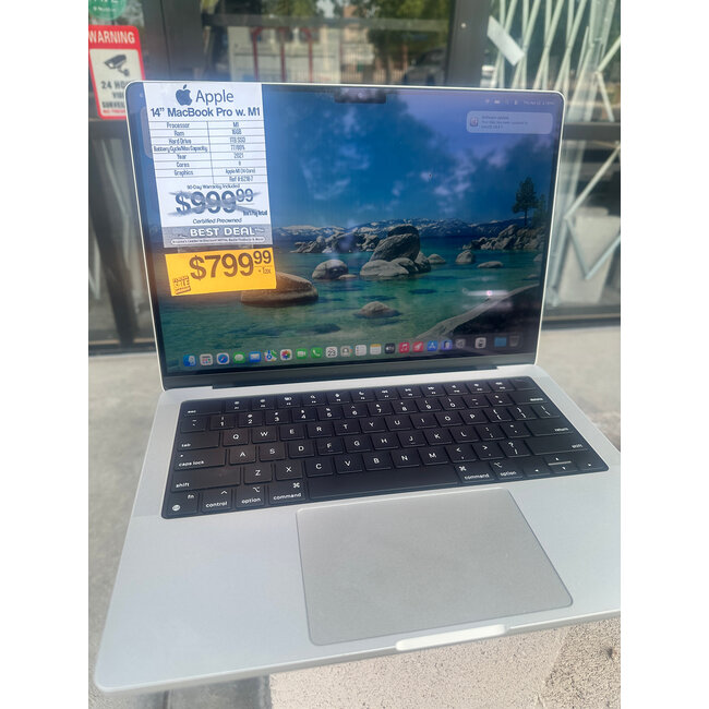 Apple 14" MacBook Pro Retina M1 Pro 8-Core CPU, 14-Core GPU, 16GB Ram, 1TB SSD 2021