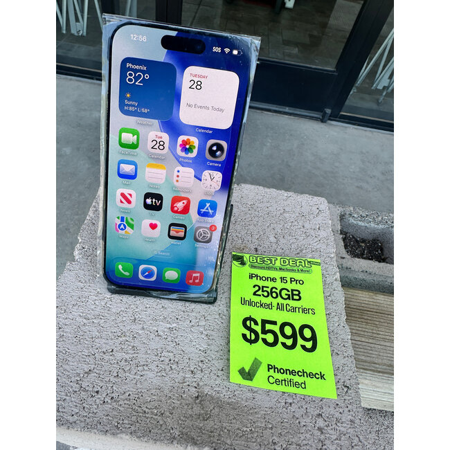 Apple Apple iPhone 15 Pro Unlocked 256GB (Various Colors)