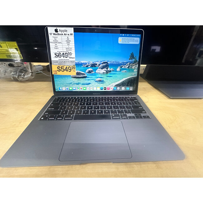 Apple 13" MacBook Air Retina 3.2 M1 16GB Ram 256GB SSD 2020