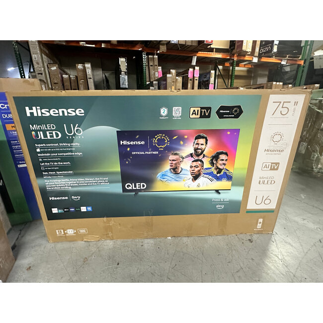 Hisense 75" Hisense 4K Mini LED QLED HDR Smart 75U65QFC