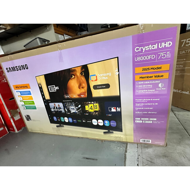 Samsung 75" Samsung 4K LED HDR Smart UN75U8000FDXZA