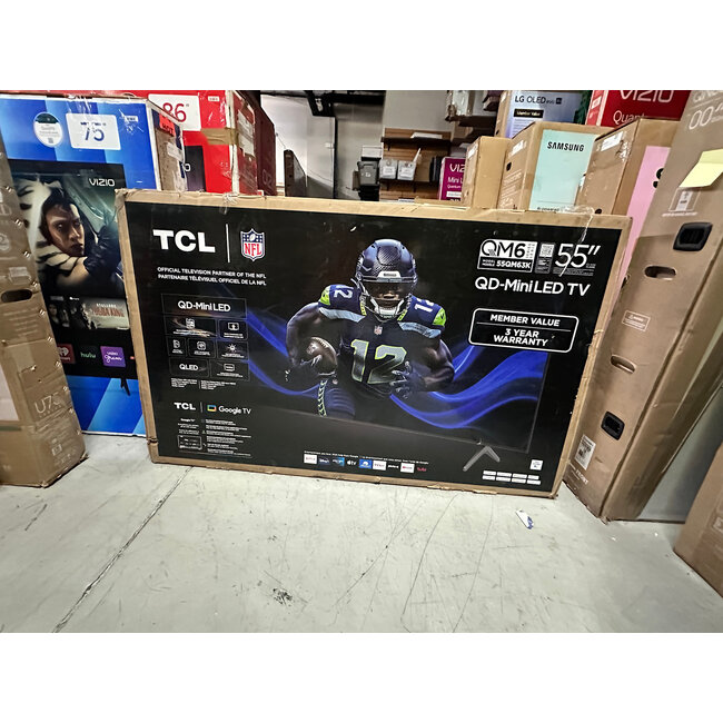 TCL 55" TCL 4K QD-Mini LED HDR Smart 55QM63K
