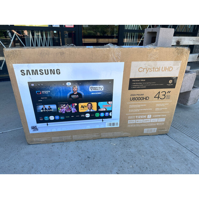 Samsung 43" Samsung 4K LED HDR Smart UN43U8000HDXZA