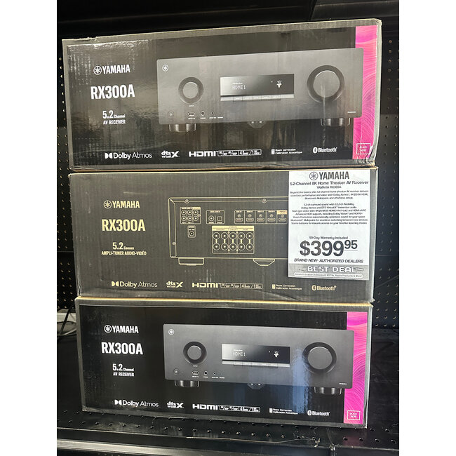 Yamaha BRAND NEW- AUTHORIZED DEALER!!! Yamaha RX300A 5.2-Channel 8K AV Receiver