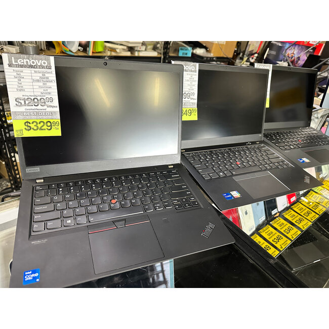 14" Lenovo T14S Gen 2 Laptop Windows PC 8GB Ram 512GB SSD