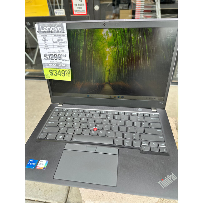 14" Lenovo T14S Gen 2 Laptop Windows PC 8GB Ram 512GB SSD