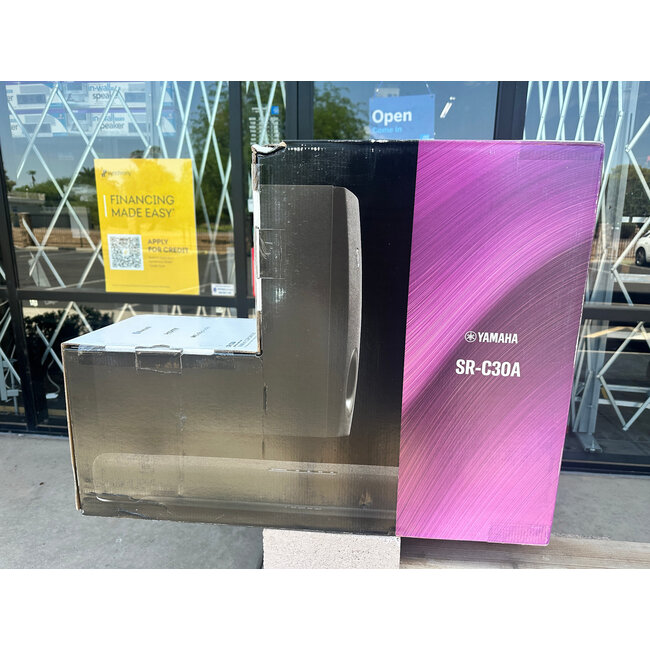 BRAND NEW- AUTHORIZED DEALER!!! Yamaha SR-C30A Compact Sound Bar with Wireless Subwoofer