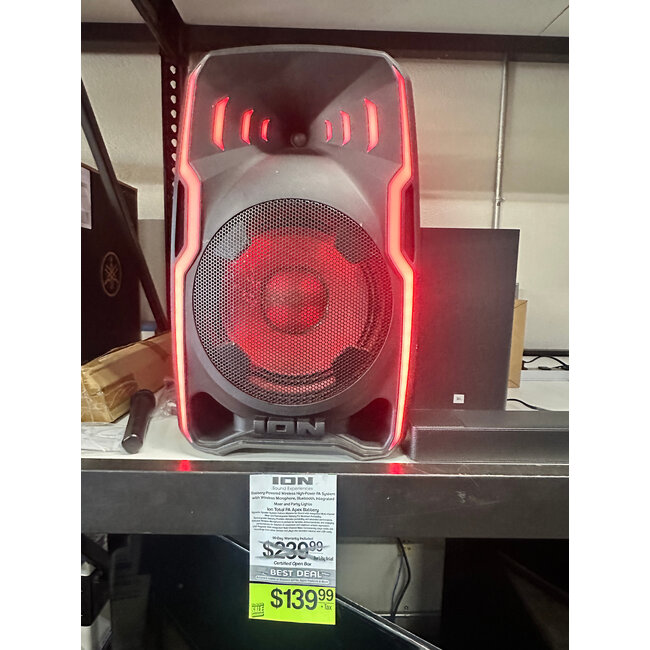 ION Audio Total PA Apex Battery-Powered PA Speaker with Wireless Microphone and Dynamic Lights