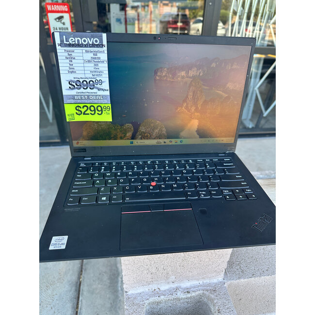 14" Lenovo X1 Carbon Gen 8 Laptop Windows PC 16GB Ram 256GB SSD