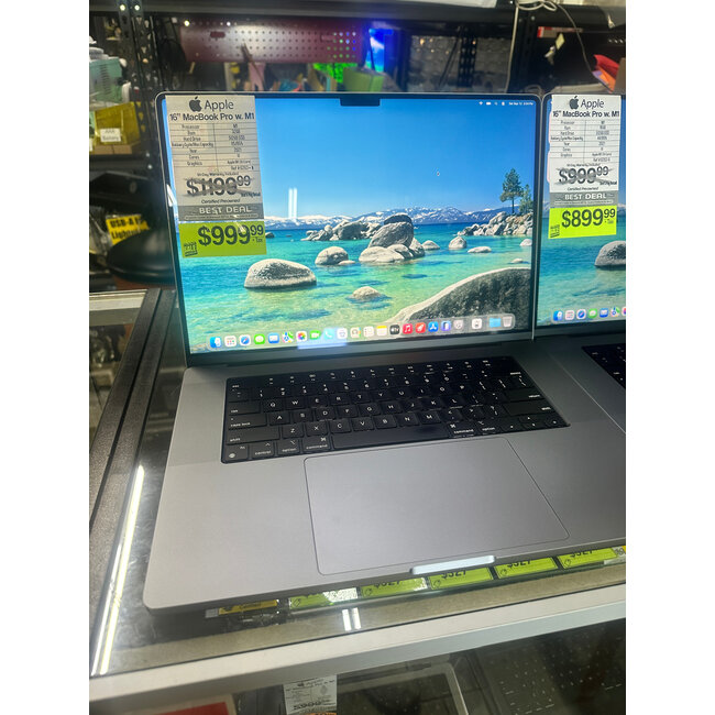 Apple 16" MacBook Pro Retina M1 Pro 10-Core CPU, 16-Core GPU, 32GB Ram, 512GB SSD 2021