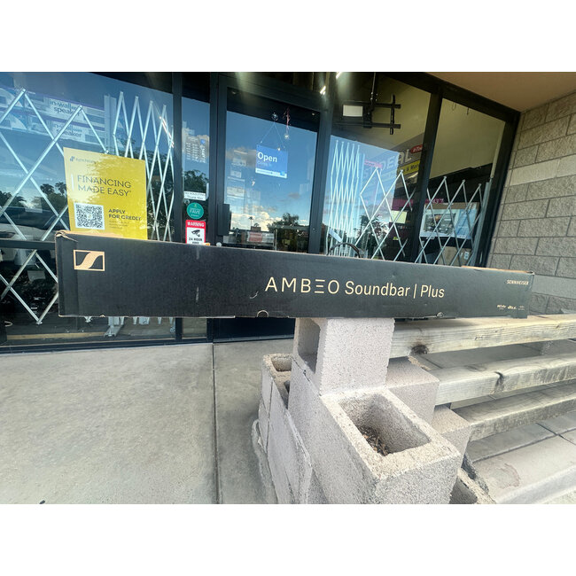 Sennheiser - AMBEO Soundbar | Plus 7.1.4 Channel Soundbar Dual Built-in Subwoofers with Advanced Streaming Connectivity - Black