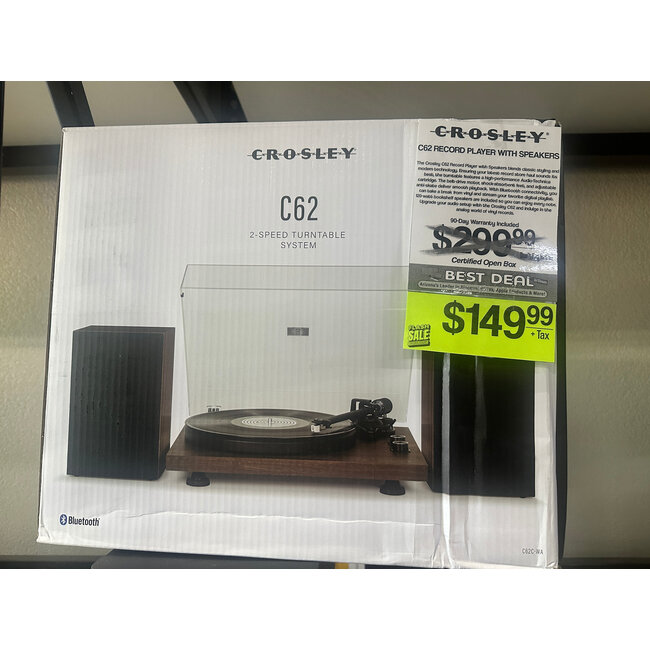 Crosley CROSLEY C62 SHELF SYSTEM TURNTABLE WITH SPEAKERS