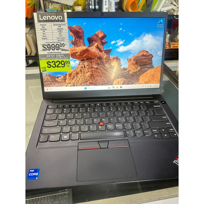 lenovo 14" Lenovo E14 Gen 2 Laptop Windows PC 16GB Ram 256GB SSD