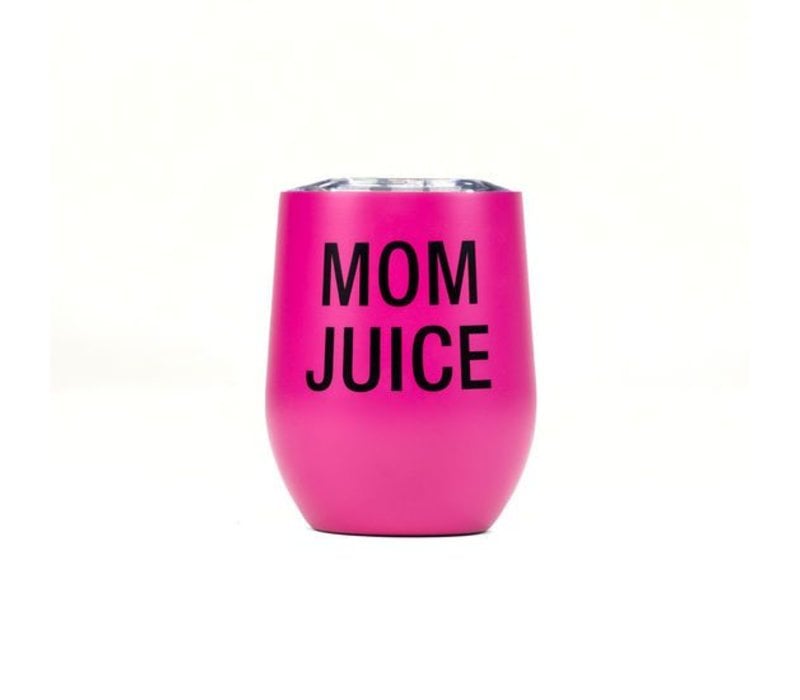 Mom Juice Wine Glasses on