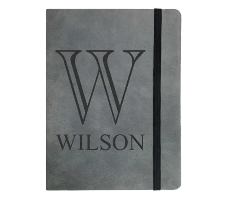 Personalized  Faux Leather Notebook Small