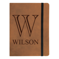Personalized  Faux Leather Notebook Small