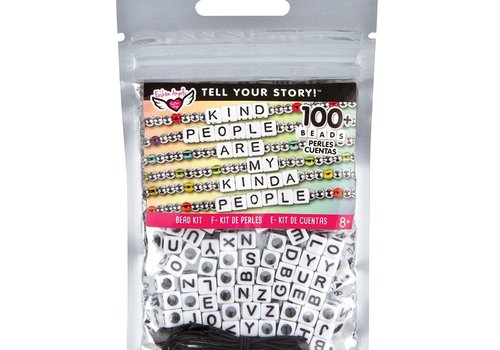 Fashion Angels Tell Your Story White Alphabet Beads