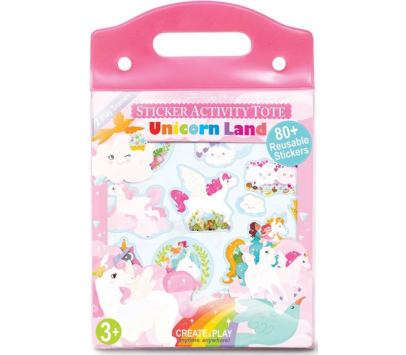 Sticker Activity Tote - Unicorn Land