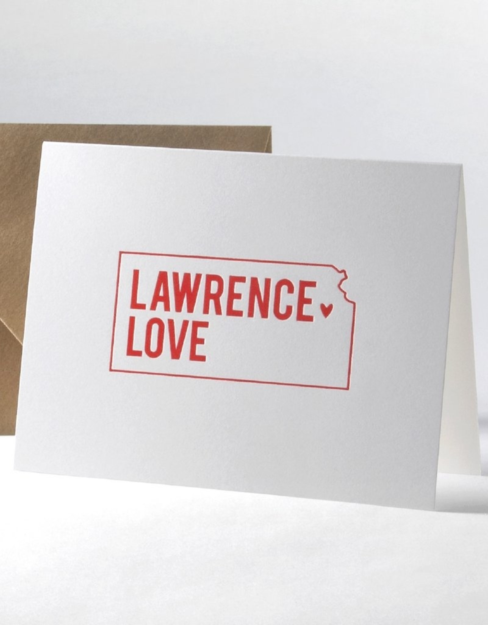 Inkello + Smiling Mad Lawrence Love Letterpress Greeting Card