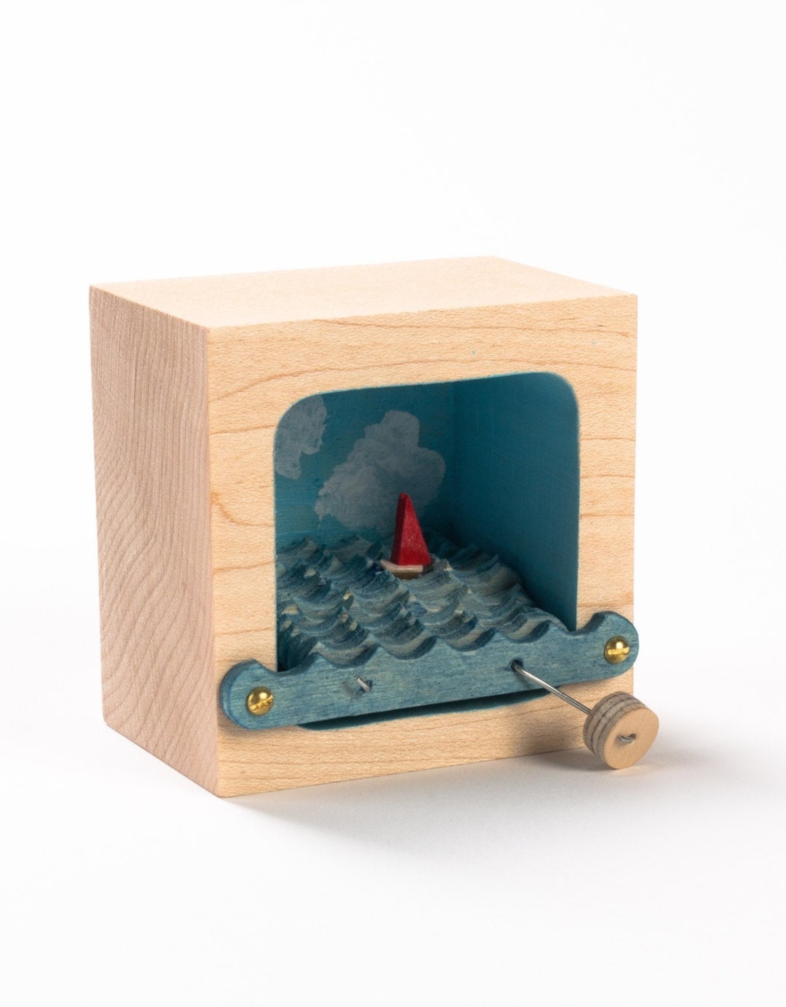 Kinetic Sailboat Sculpture by Make Waves - Essential Goods 