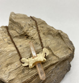 Perilin Jewelry Sacrum & Quartz Necklace by Perilin Jewelry