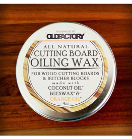 Old Factory All Natural Cutting Board Seasoning Wax // 4 oz Tin