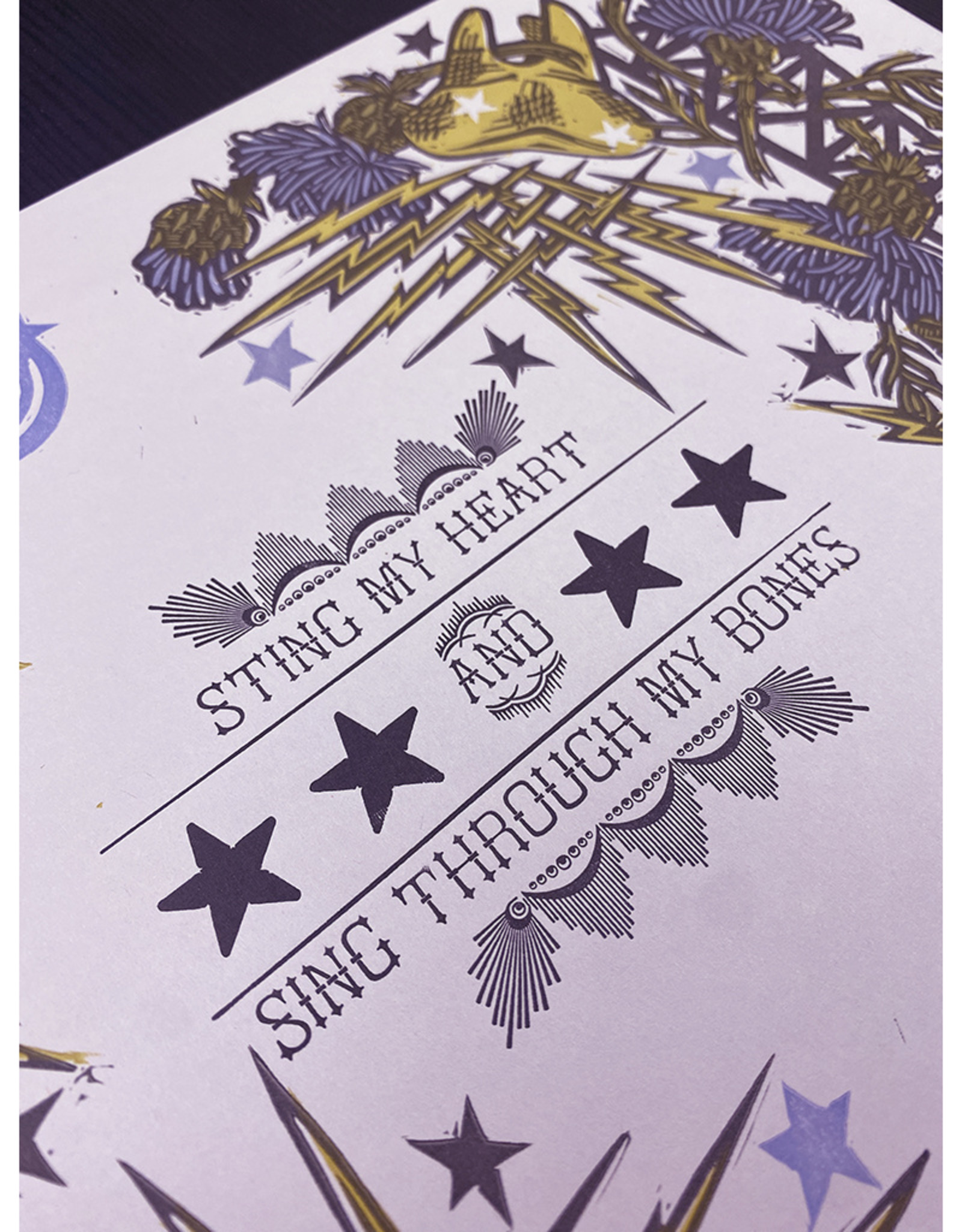 Anne Luben Sting My Heart and Sing Through My Bones Print by Anne Luben