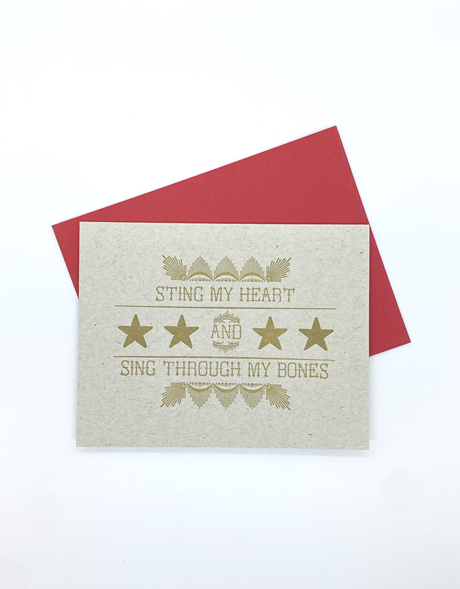 Anne Luben Sting My Heart and Sing Through My Bones Card