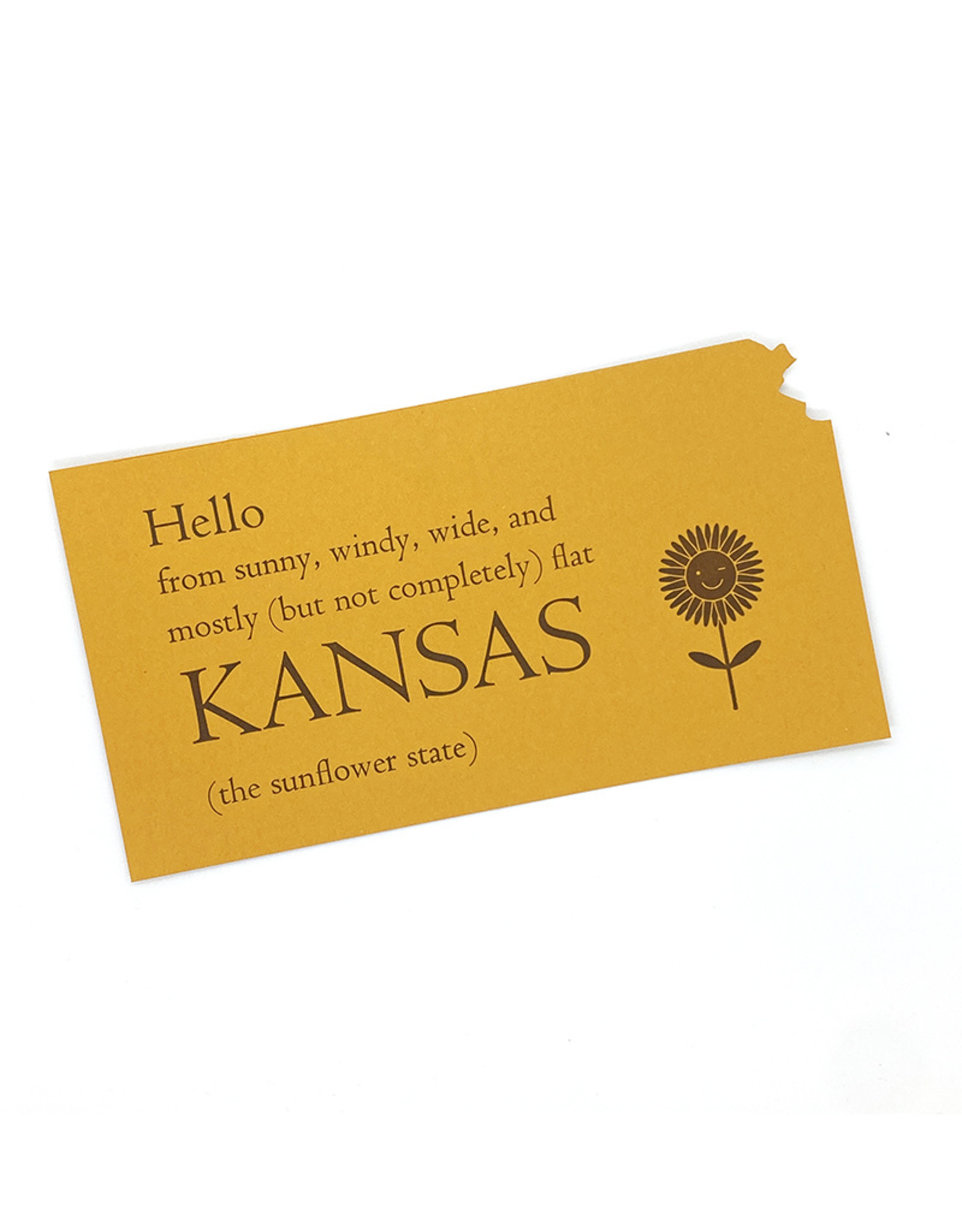 Inkello Hello From Kansas Postcard