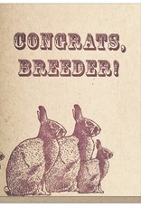 Guttersnipe Press Congrats, Breeder Card