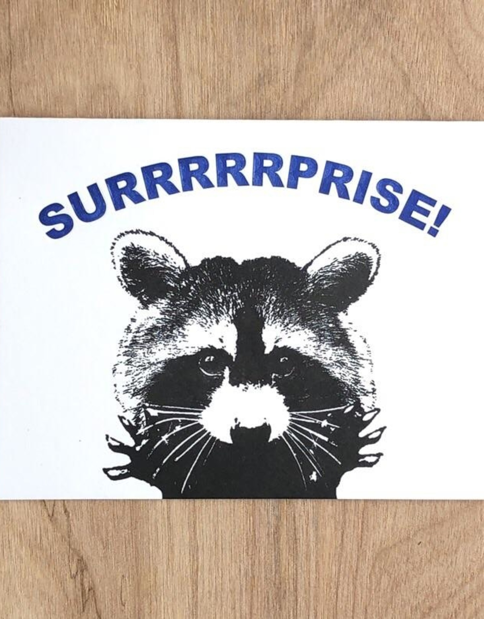 Guttersnipe Press Surprise Raccoon Card