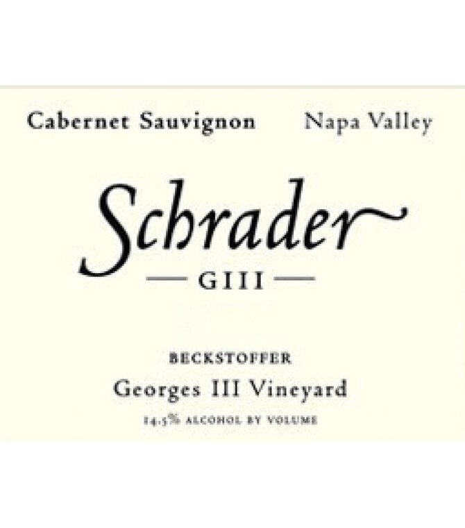 Schrader Cabernet Sauvignon Georges III 2016 750ml