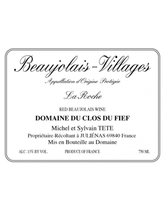 Michel Tete Beaujolais Village 'La Roche' 2024 750ml