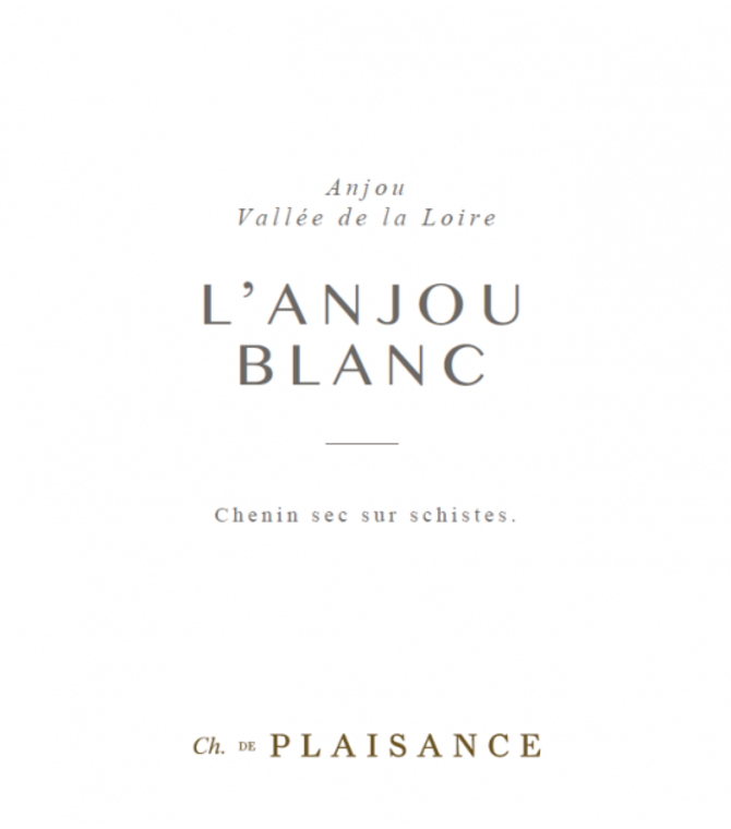 Chateau de Plaisance Anjou Blanc 2021 750ml