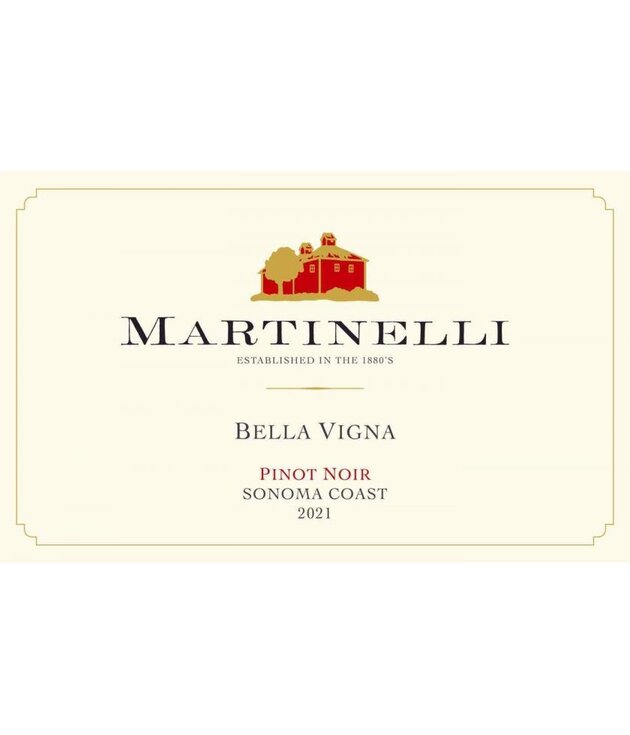 Martinelli Pinot Noir 'Bella Vigna'  2021 750ml