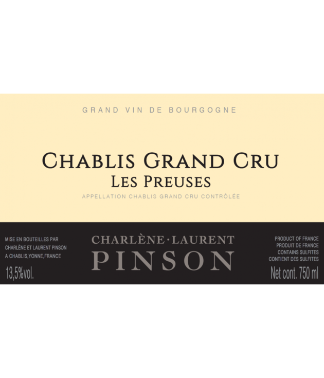 Pinson Chablis Grand Cru Les Preuses 2021